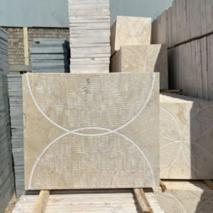 مرمریت صلصالی تیشه ای 35*30 روشن سفید