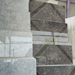 مرمریت تیشه ای الگو ییمناسب کف فضای ساز